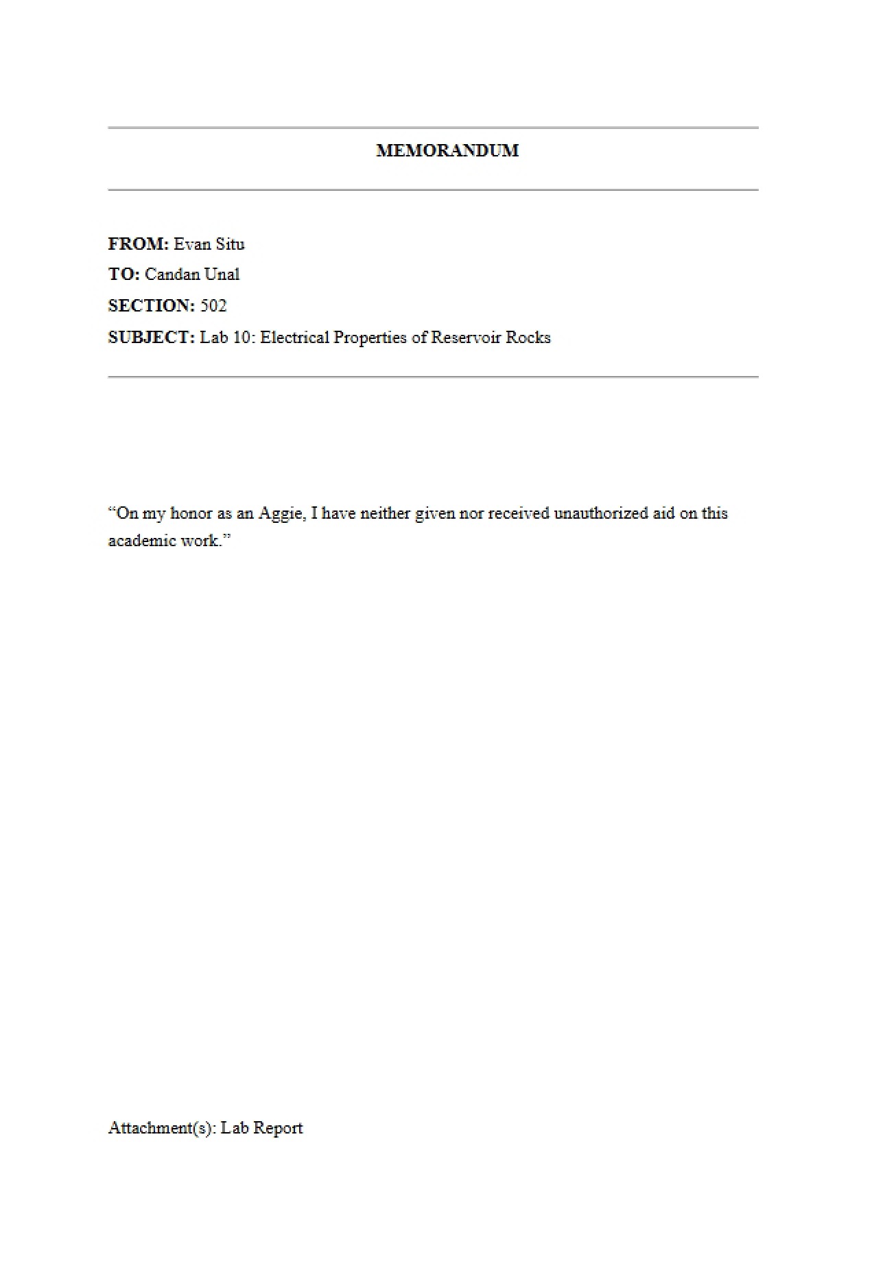 PETE 311 Lab 10 Report