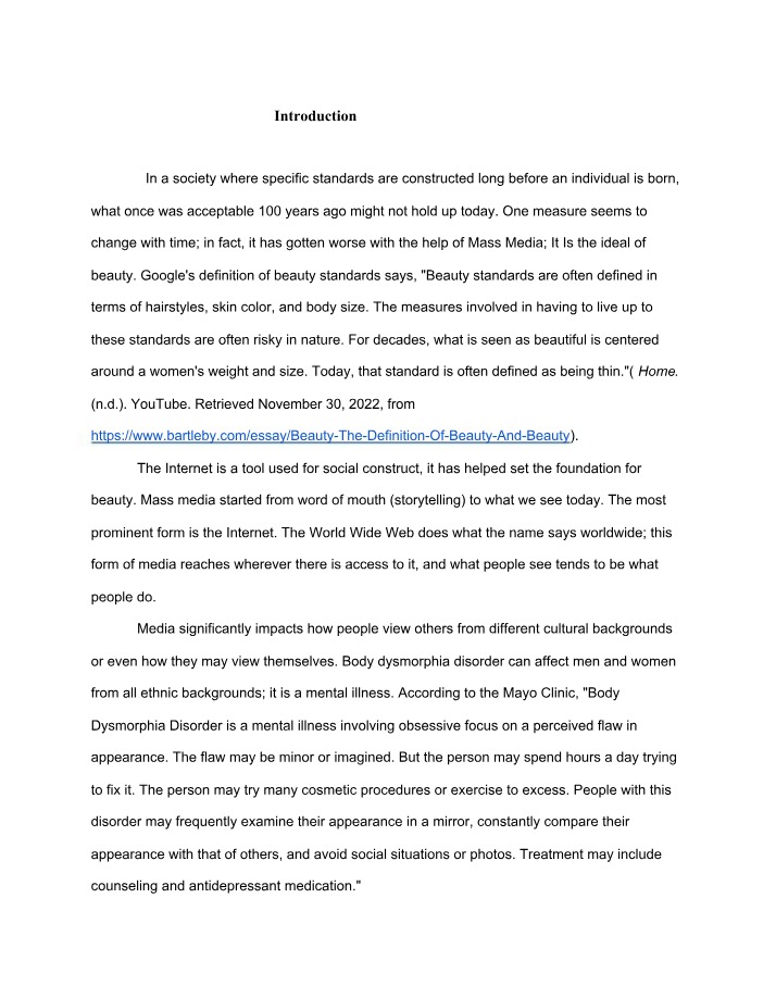 Beauty Standards and Body Image - The Impact of Media