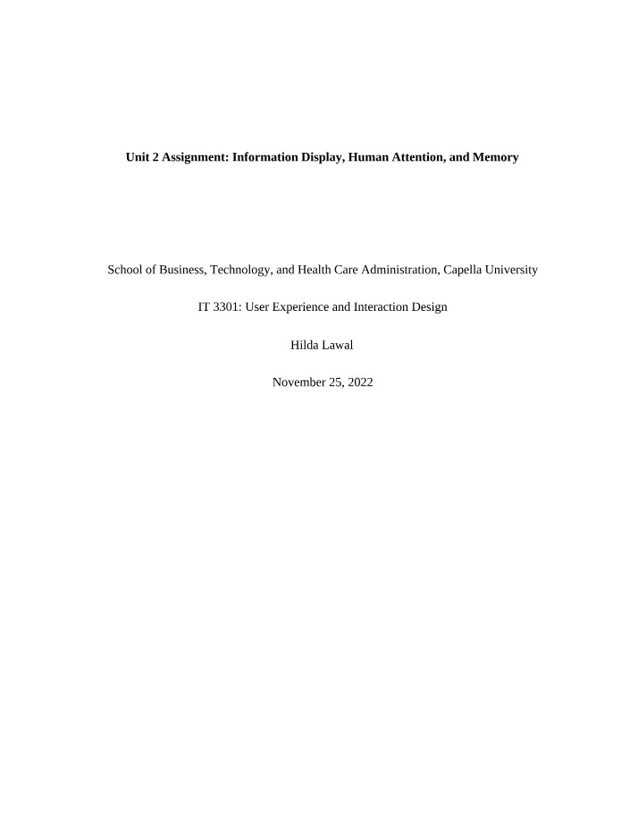 IT3301 Assignment 2