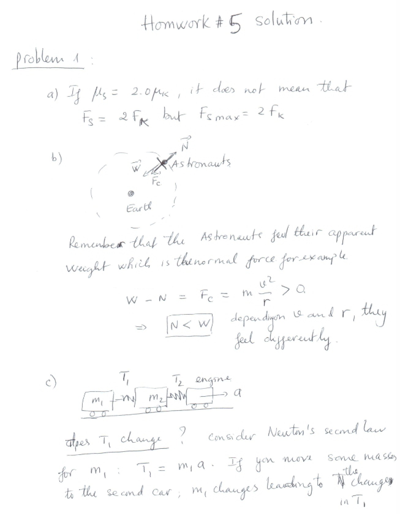 Solutions for Homework Five