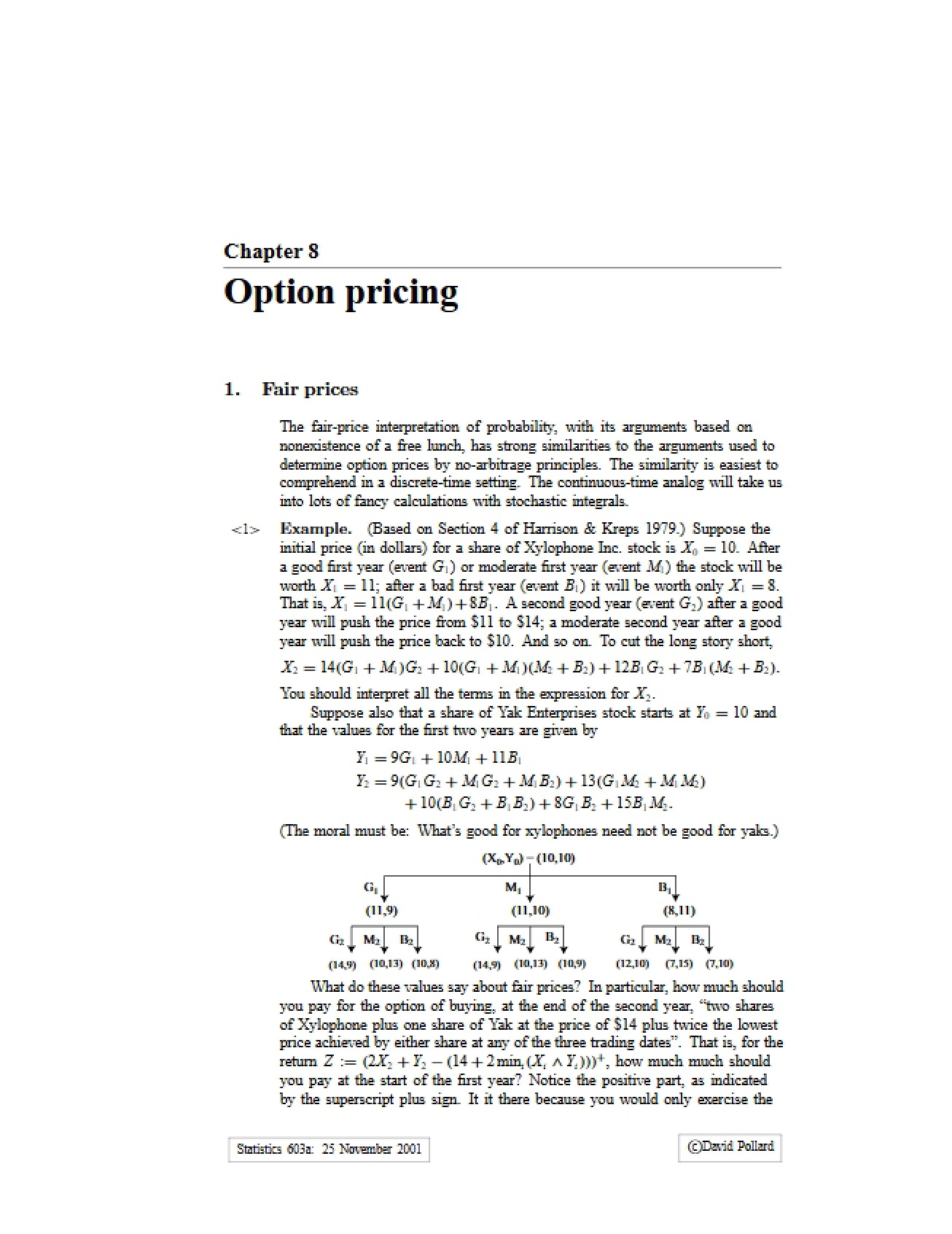 Pricing Options