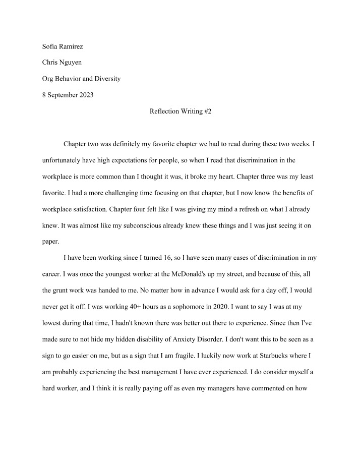 Writing Reflection 2