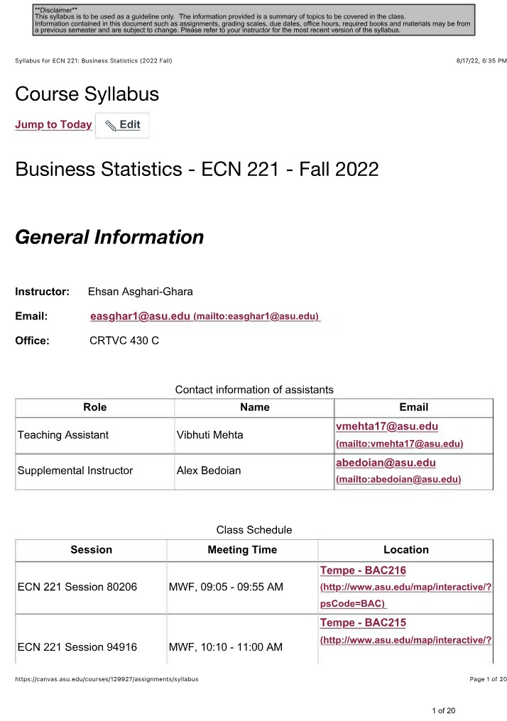ECN 221 Course Material