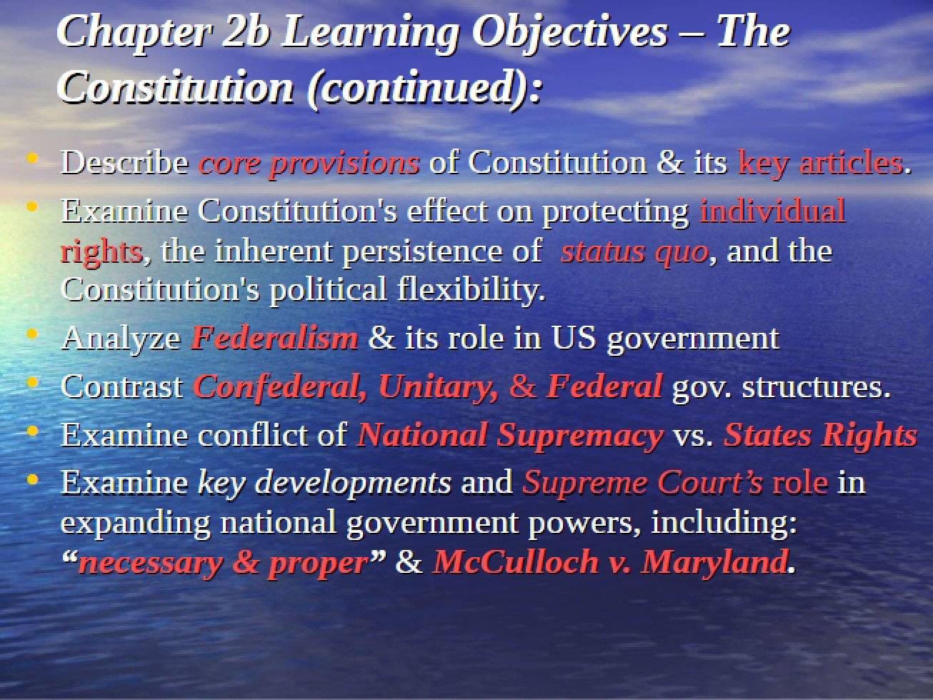 Constitution Learning Objectives (Chapter 2b, v1)