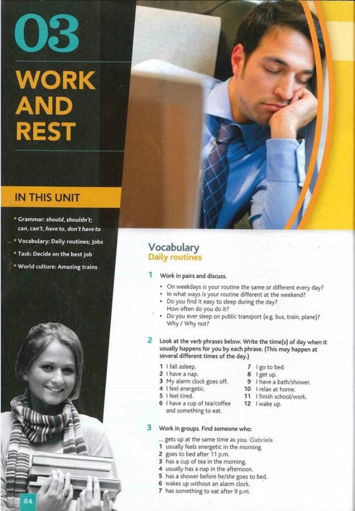 Work and Rest - Unit 3