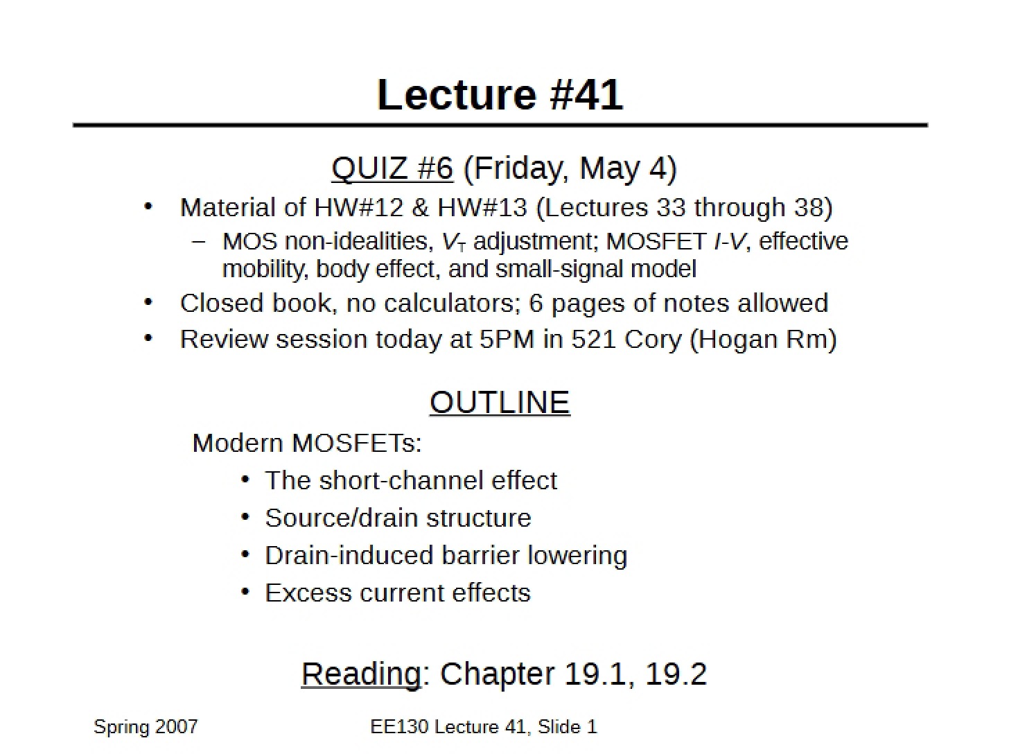 Course Material