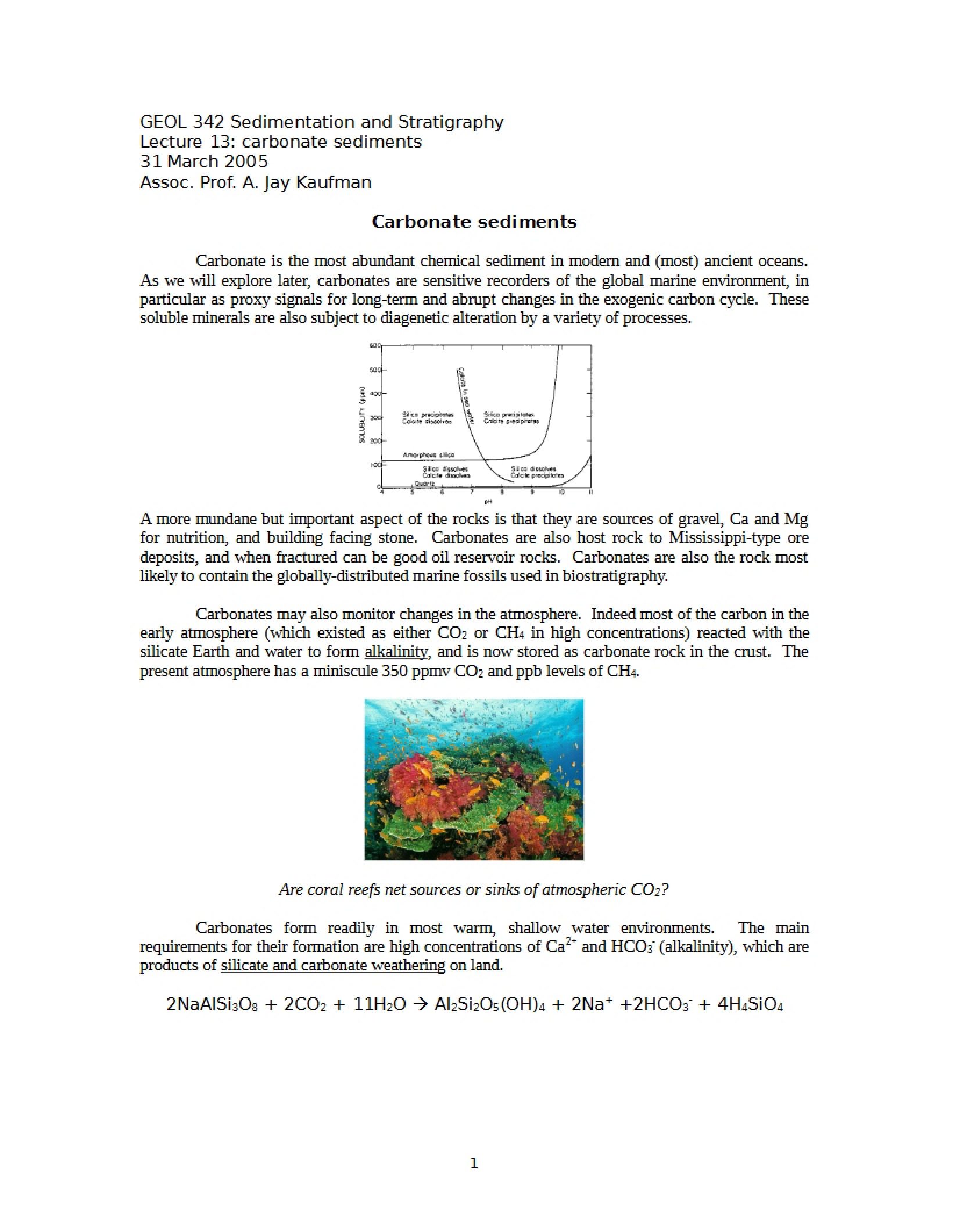 Sediments (Carbonate)