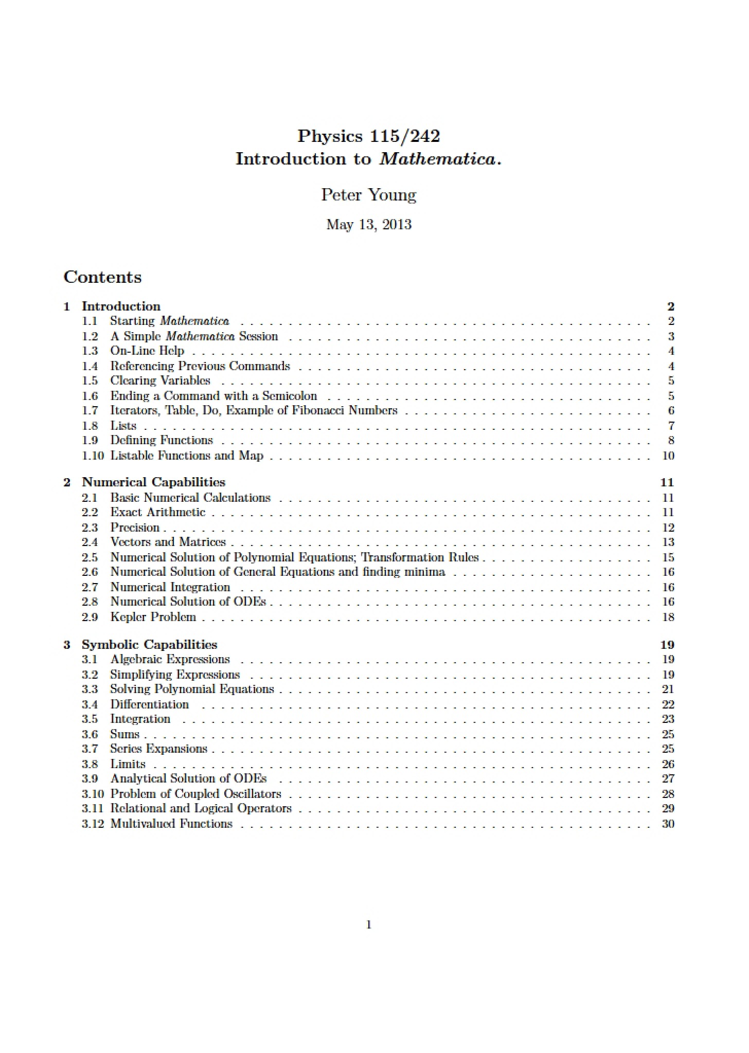 Syllabus for Physics 115-242