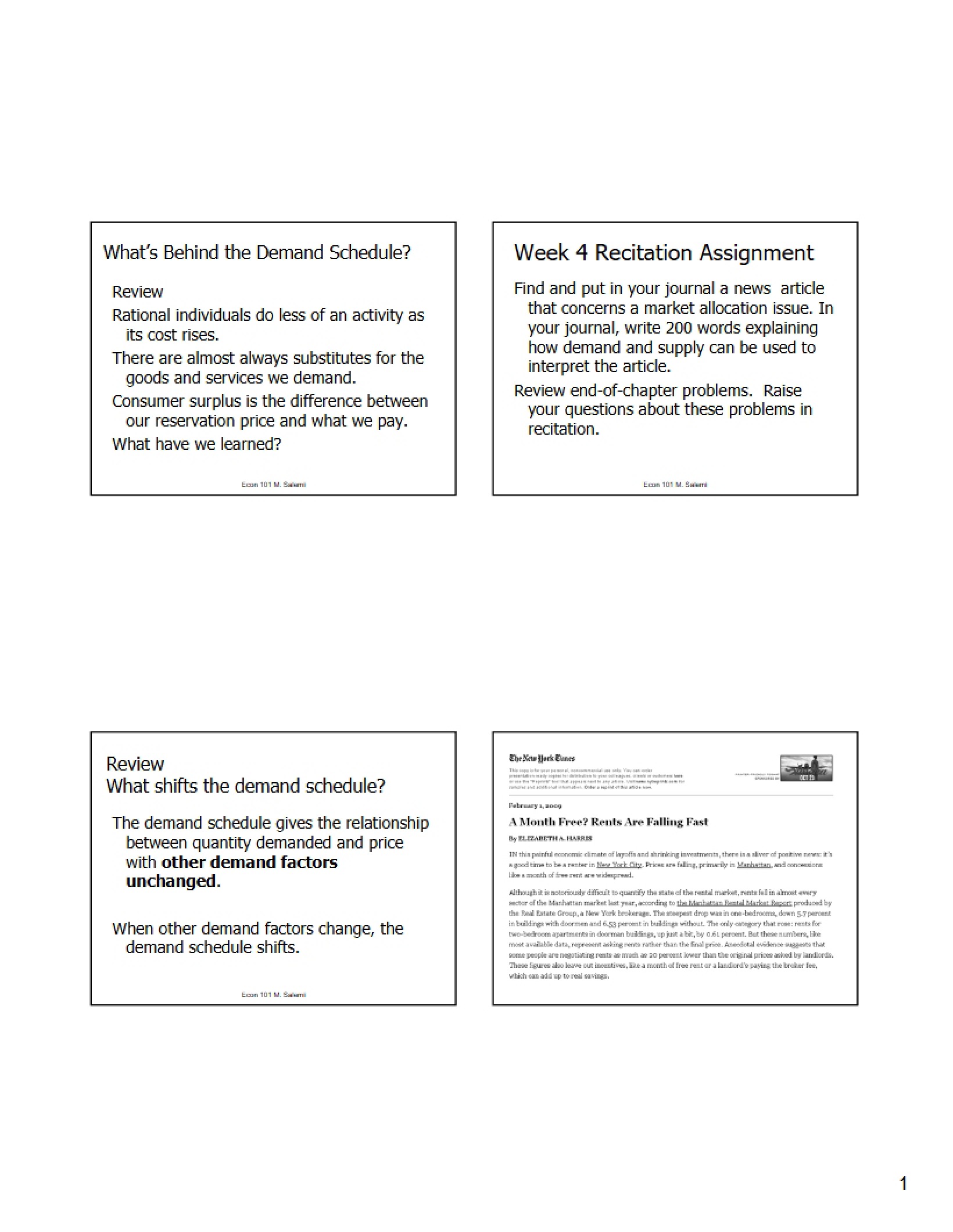 Econ 101 Study Guide