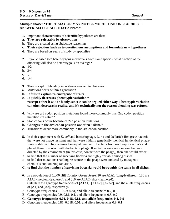 Answer Key for Spring 2023 Worksheet 1