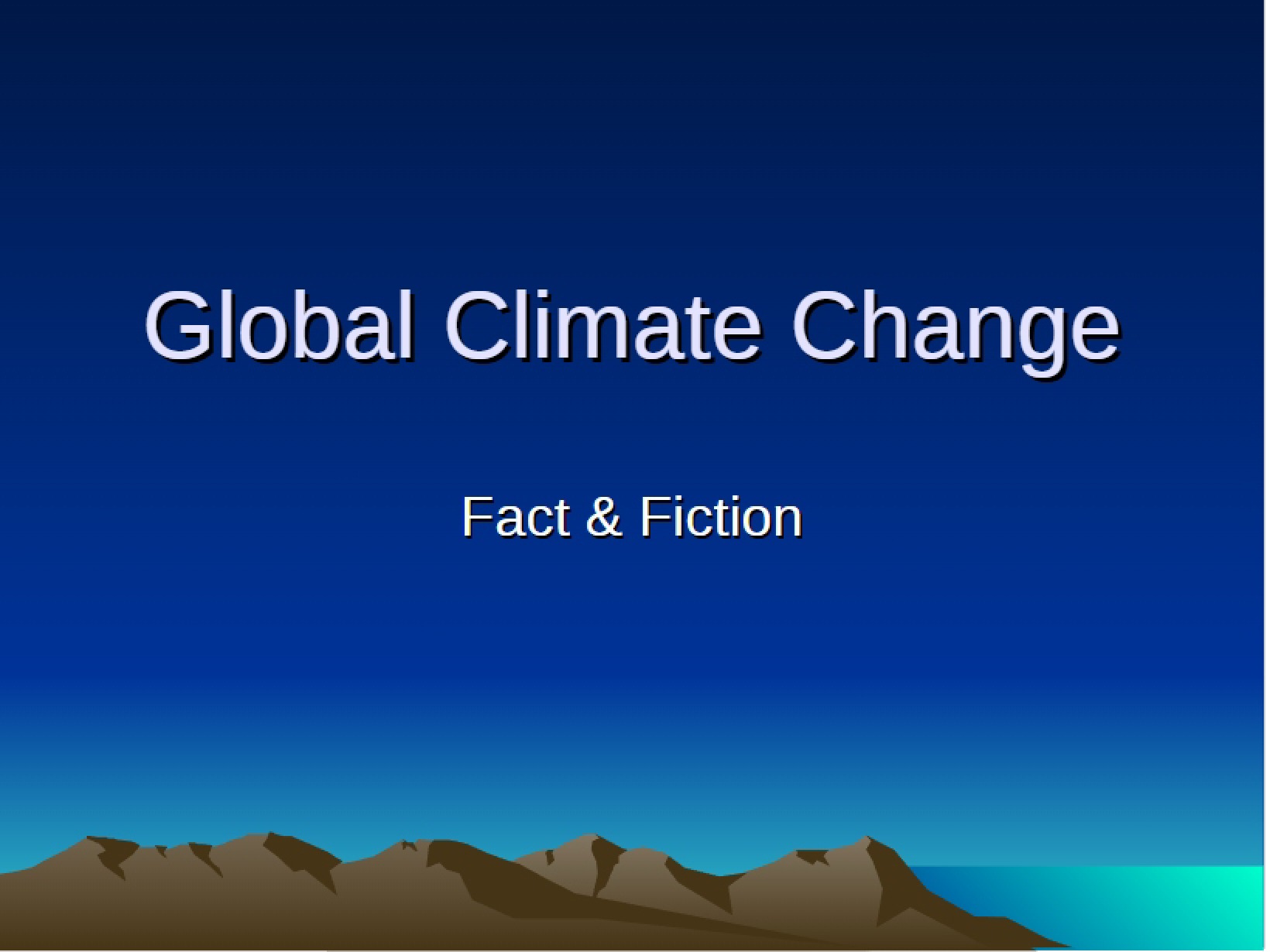 Change in Global Climate