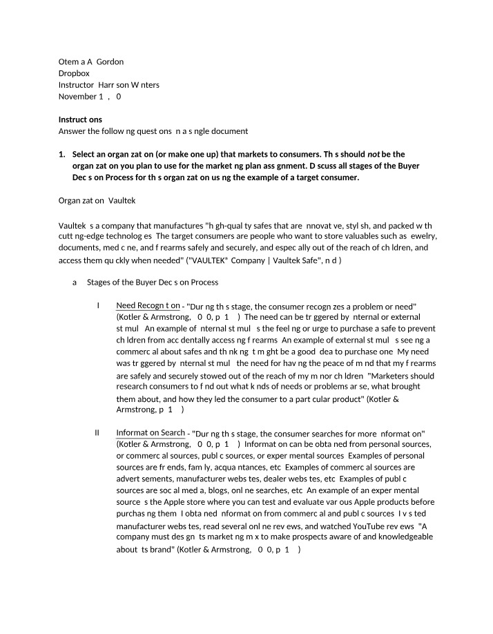 Buyer Decision Process - Analyzing Stages for Vaultek
