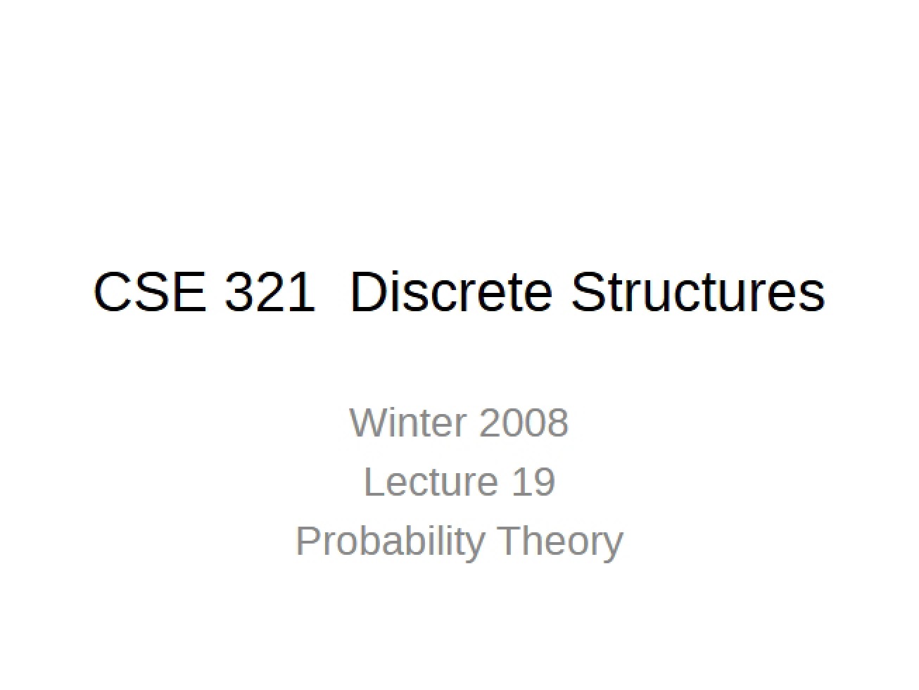 Theory of Probability