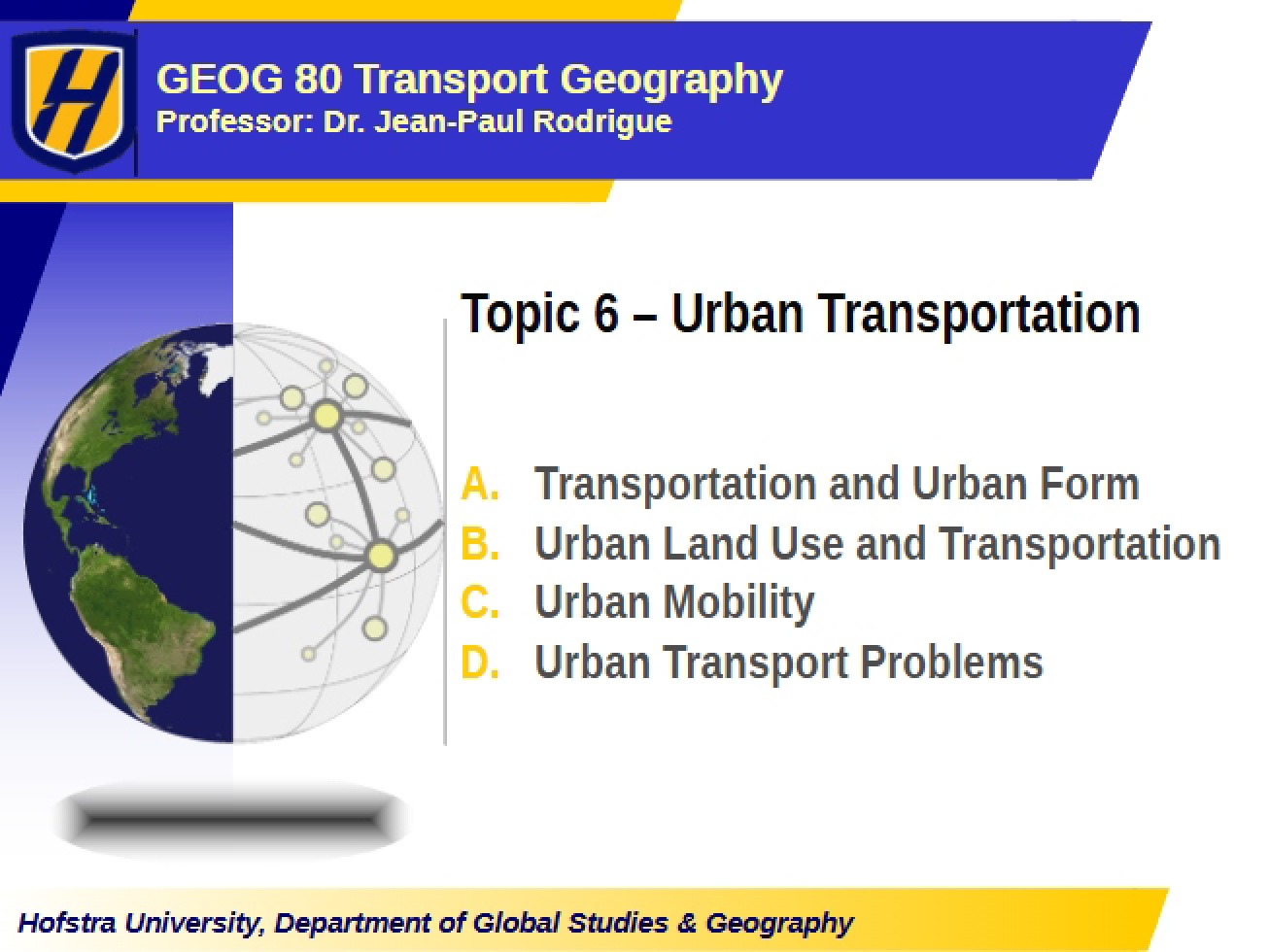 Geography of Urban Transit Systems
