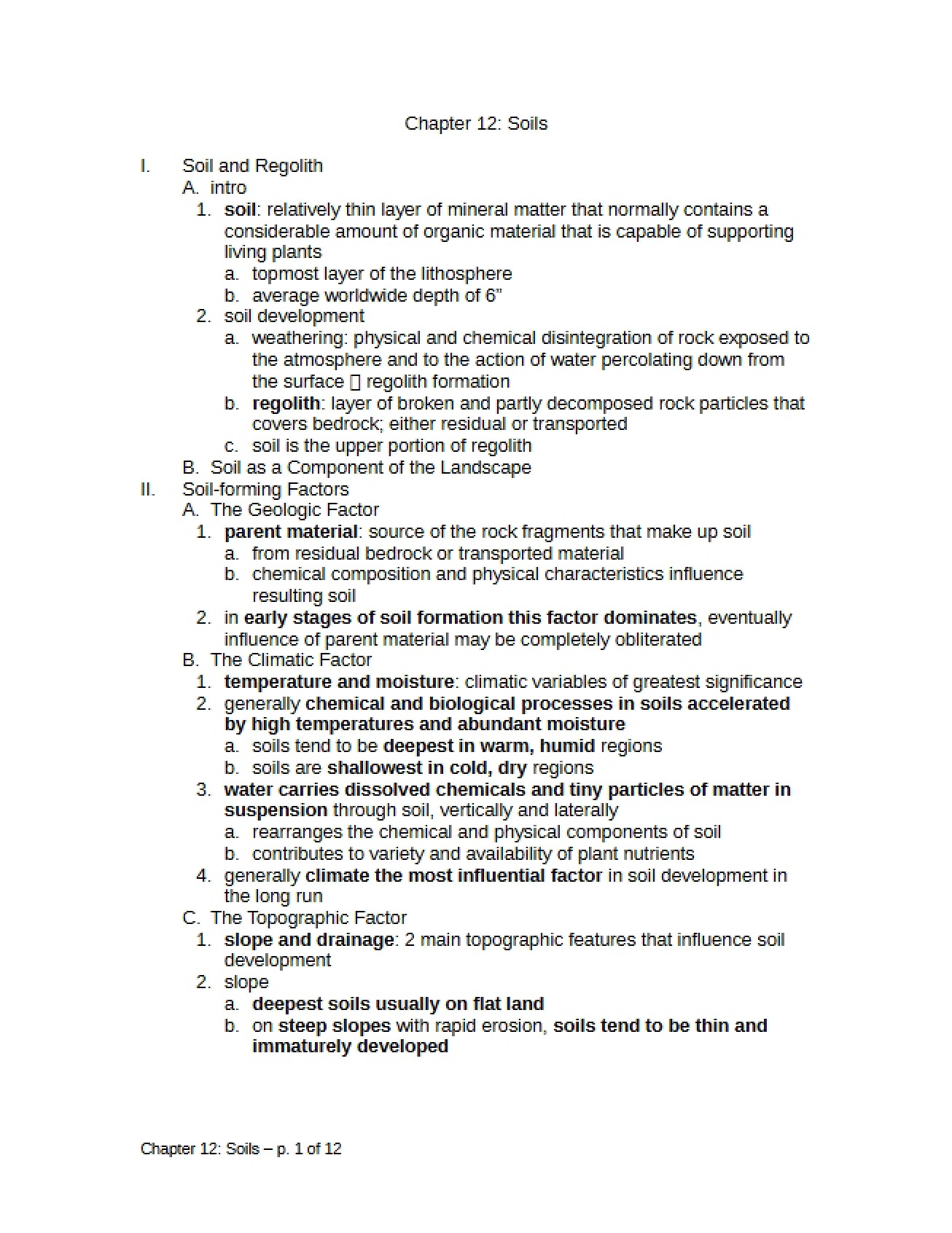 Overview of Soils