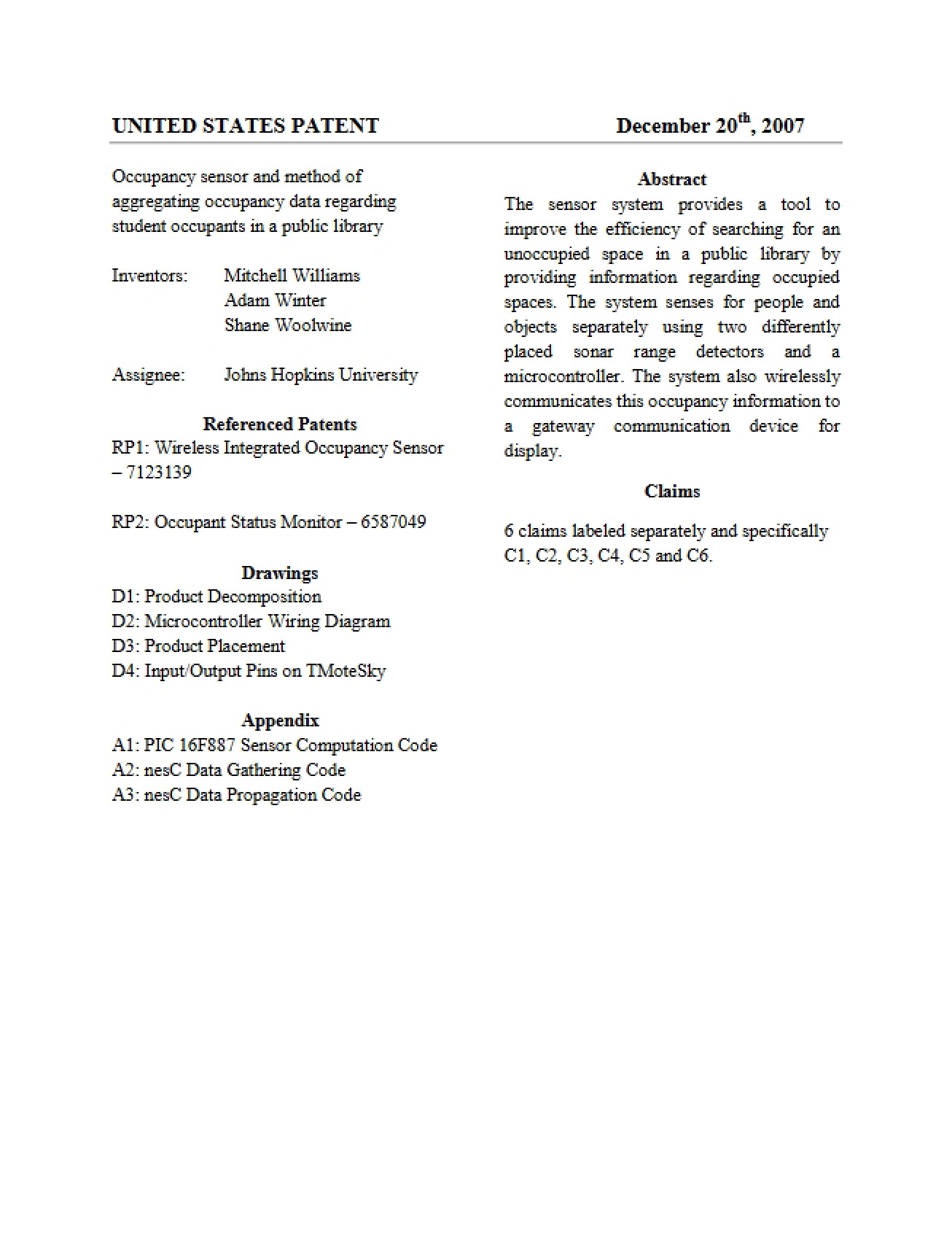 Digital Signal Processing Patent Documentation
