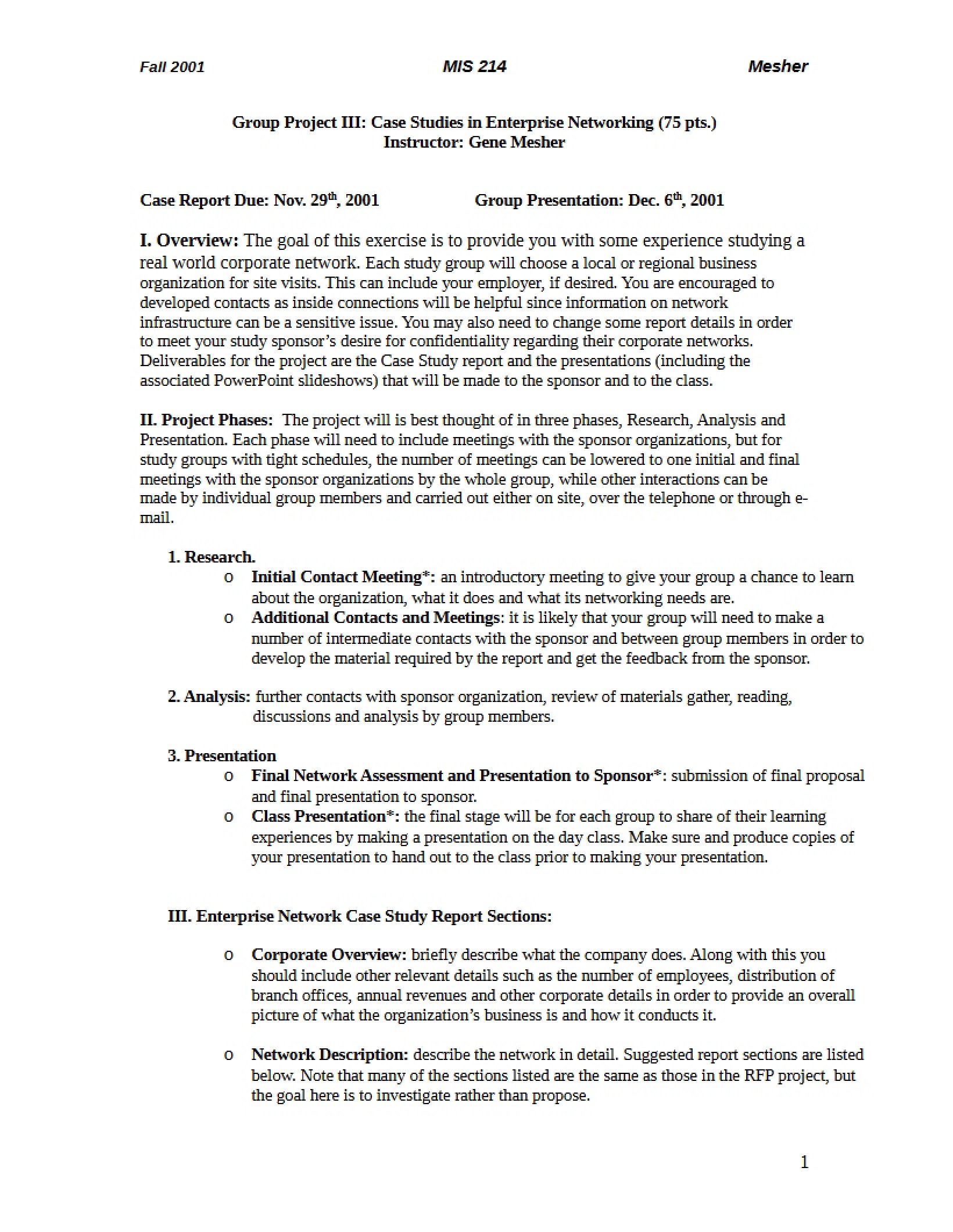 Enterprise Networking Case Studies