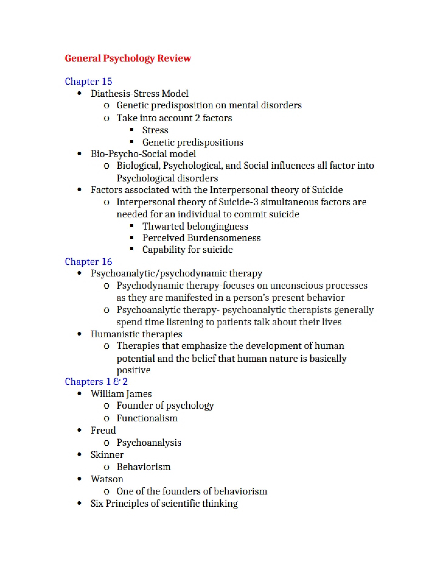 General Psych