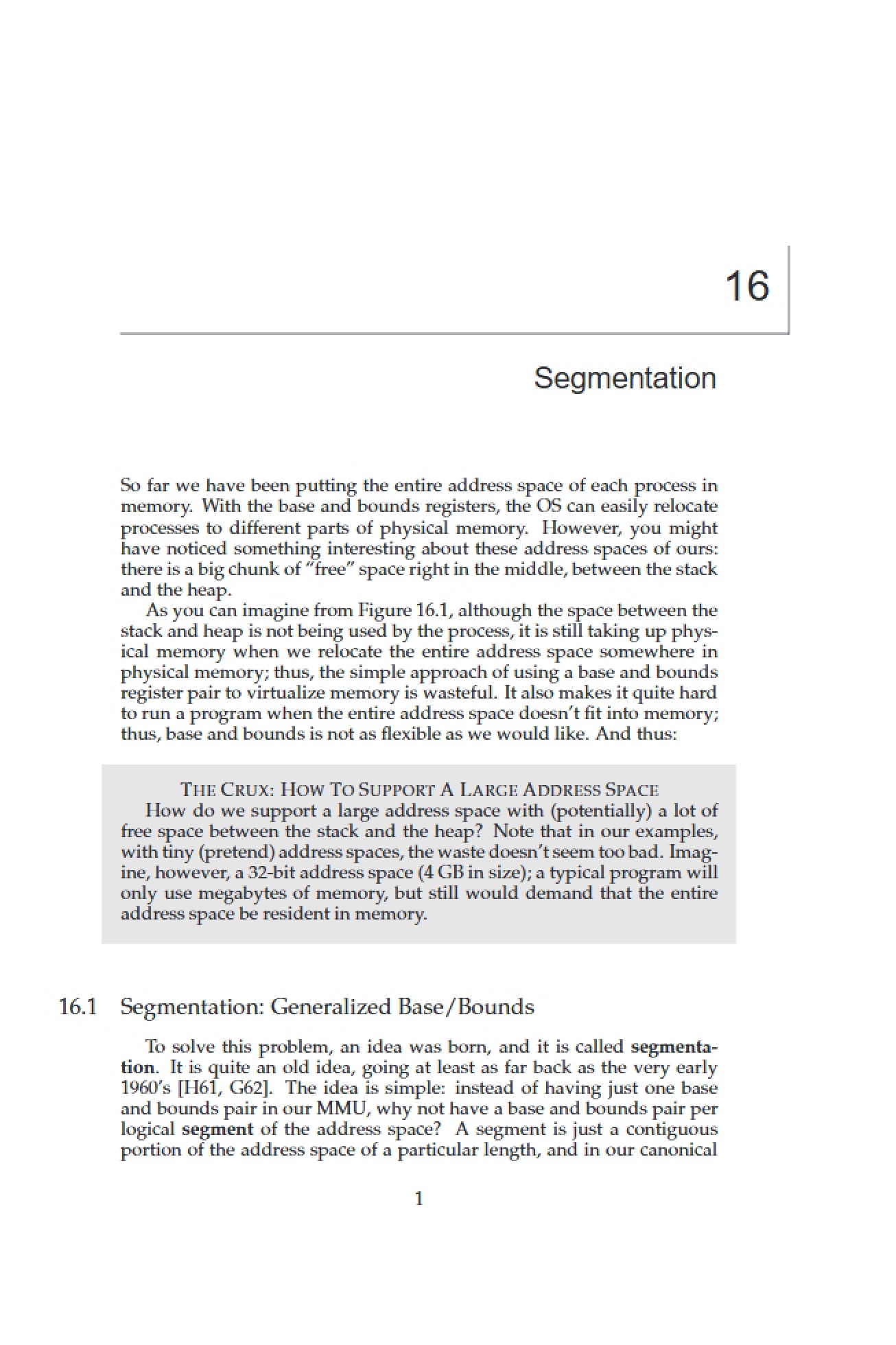Memory Segmentation