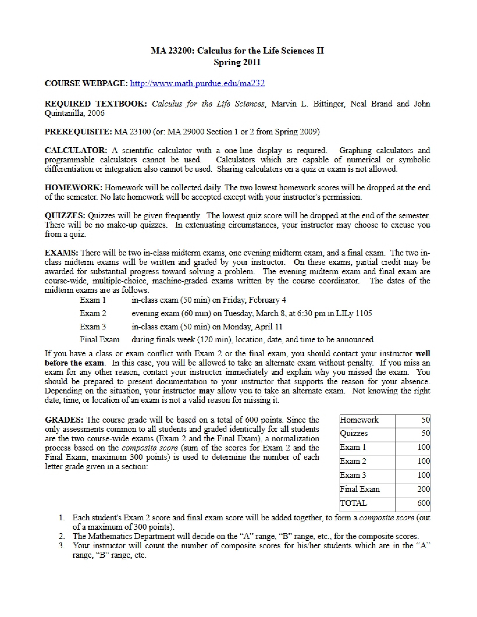 Course Syllabus Document