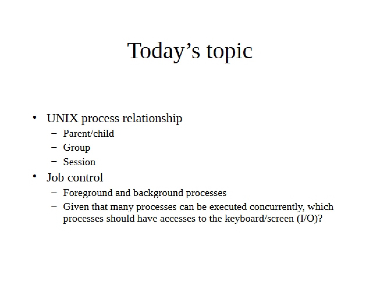 Overview of Session Management