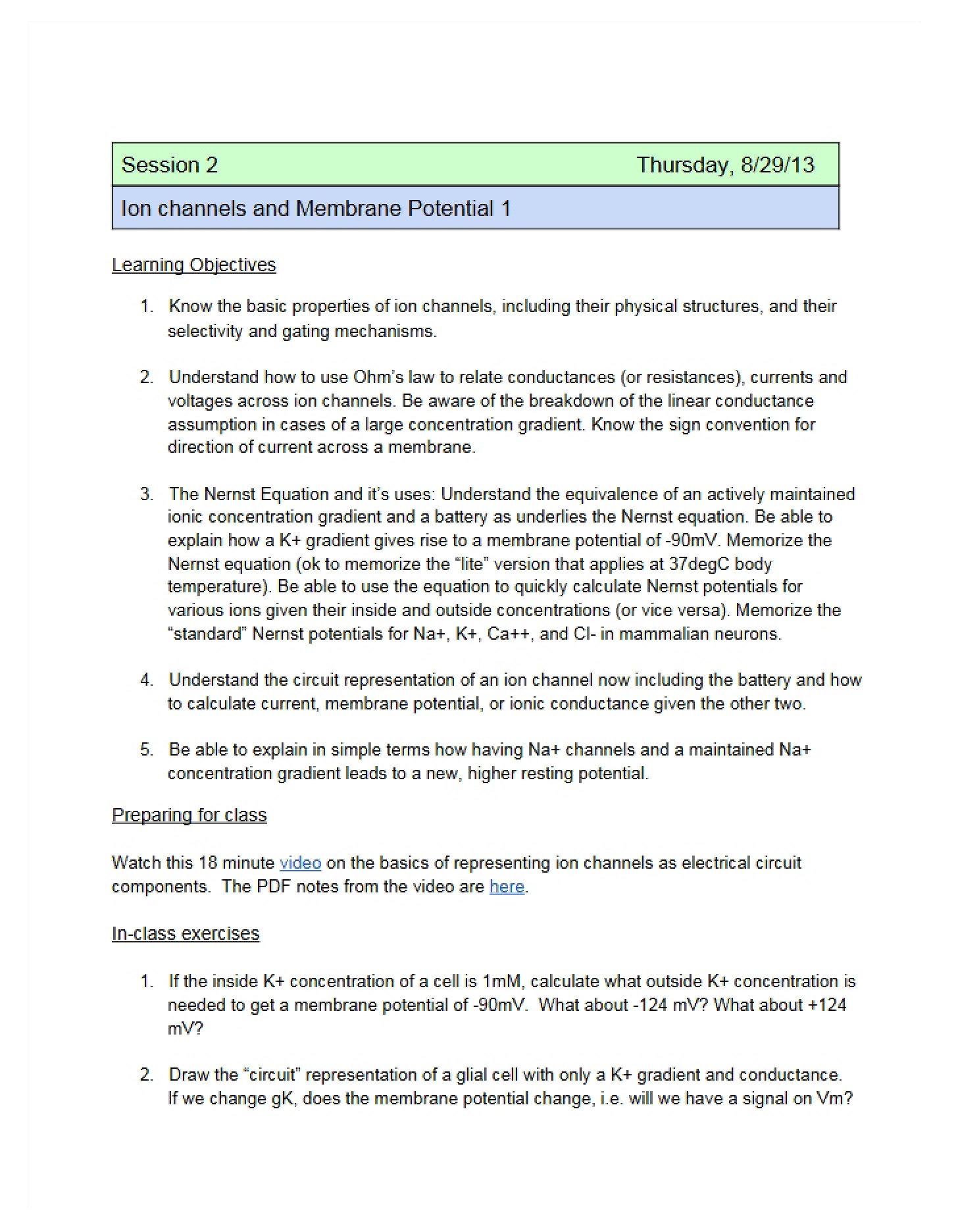 Plan for Class (Feb 6th)