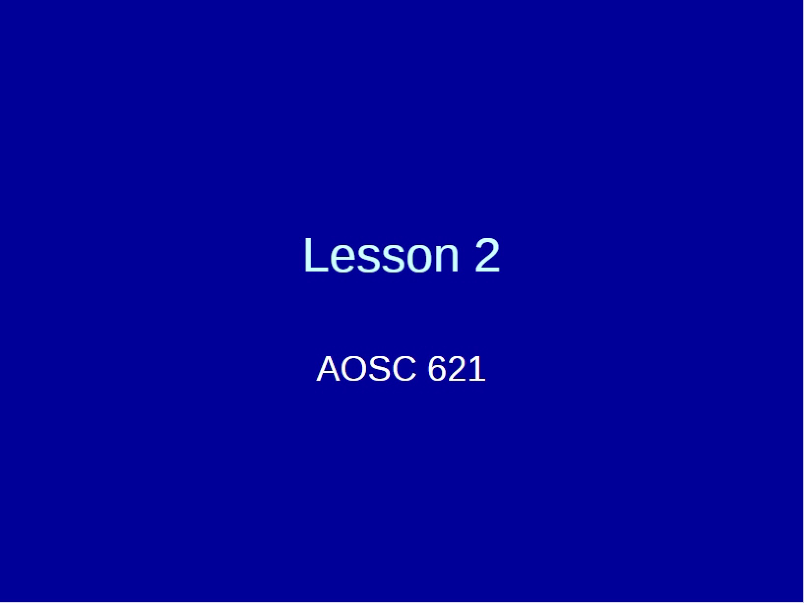 Radiative Equilibrium Lesson Two