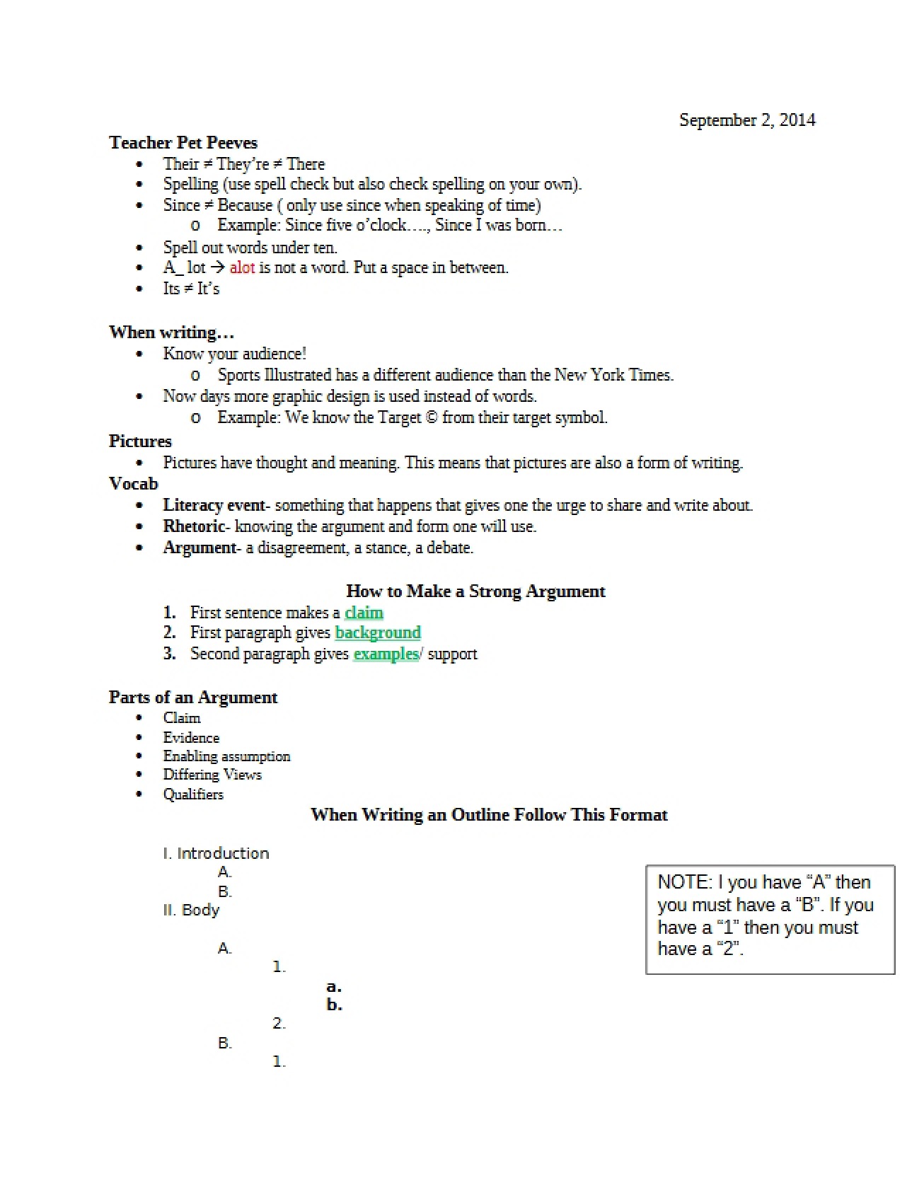 Common Pet Peeves of Writing Instructors