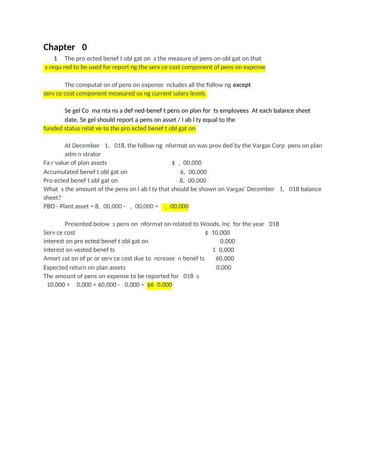 ACCT 301B - Chapter 20