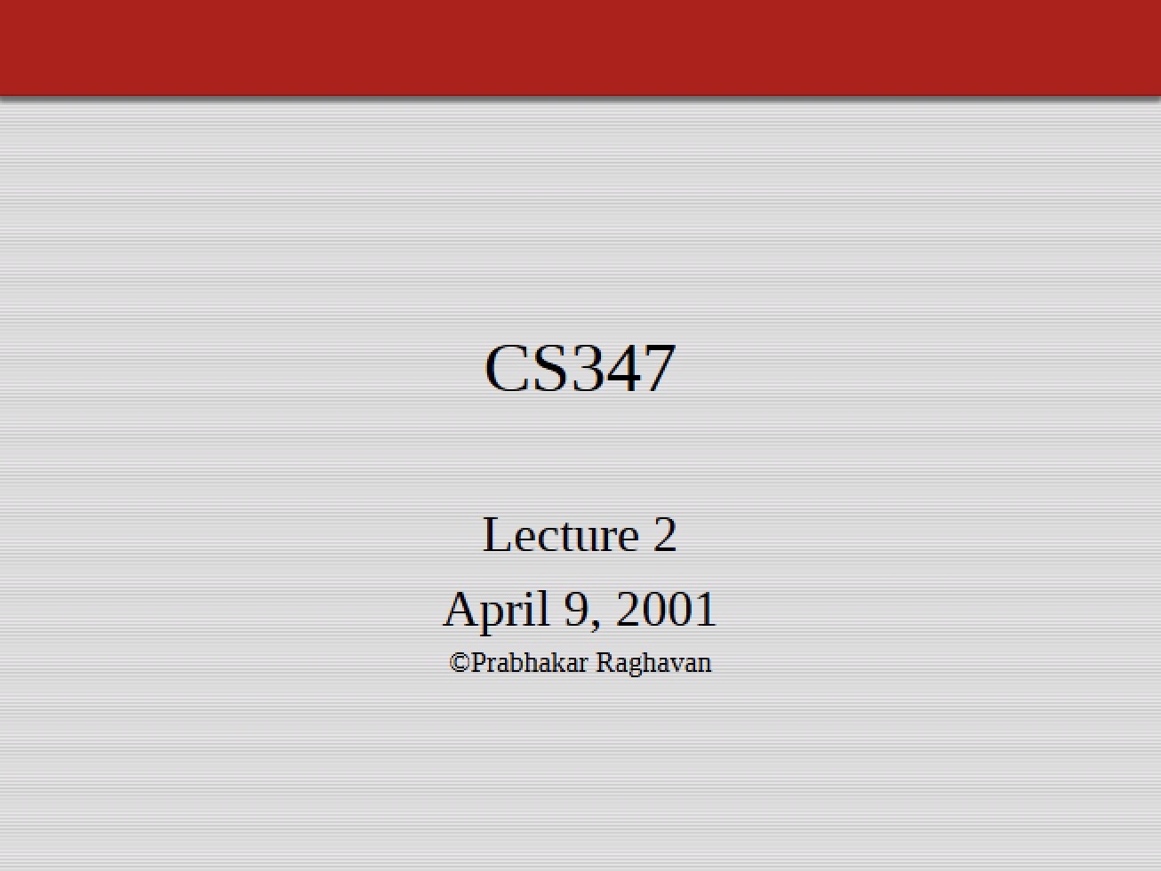 Parallel and Distributed Data Management Lecture 12