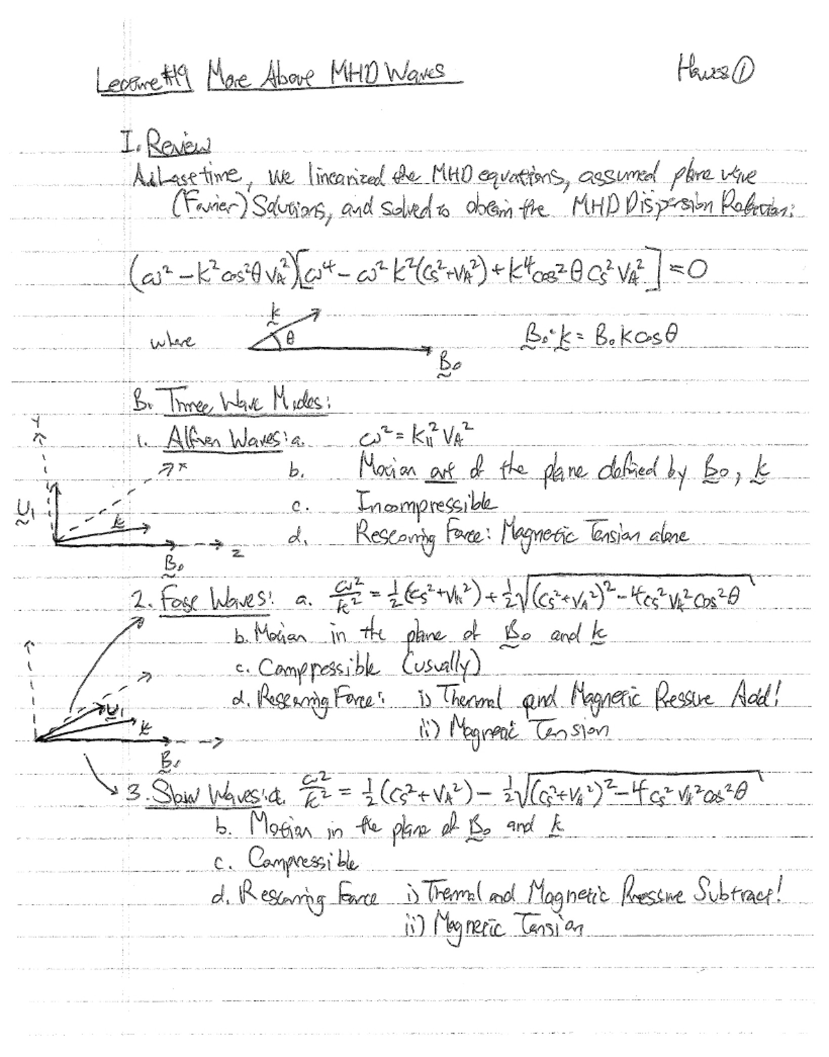 Notes on Plasma Physics