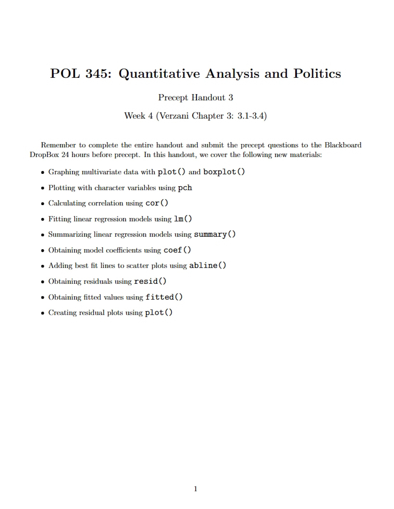 Class Handout 3