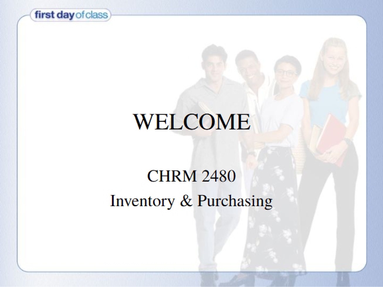 Purchasing and Inventory