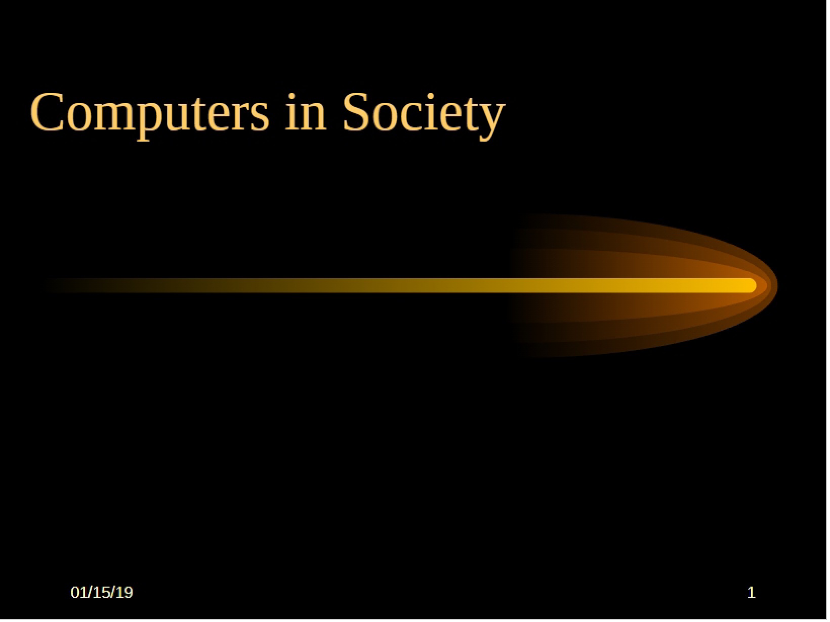 Societal Impact of Computers