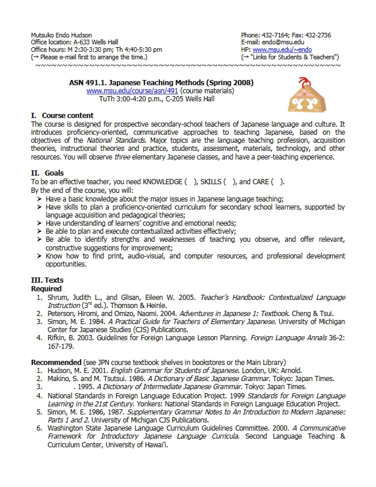 Syllabus T