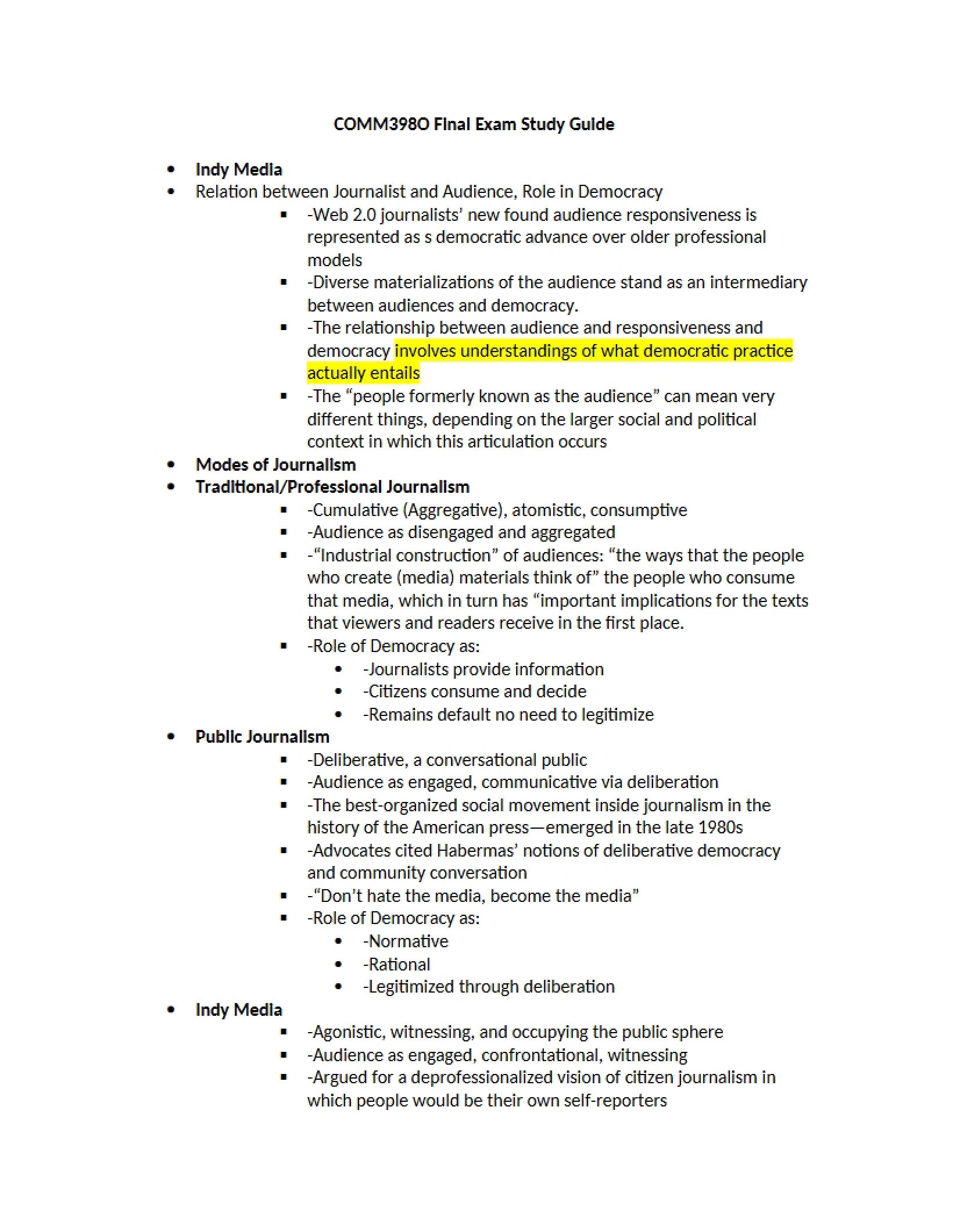 Study Guide for Digital Media Final