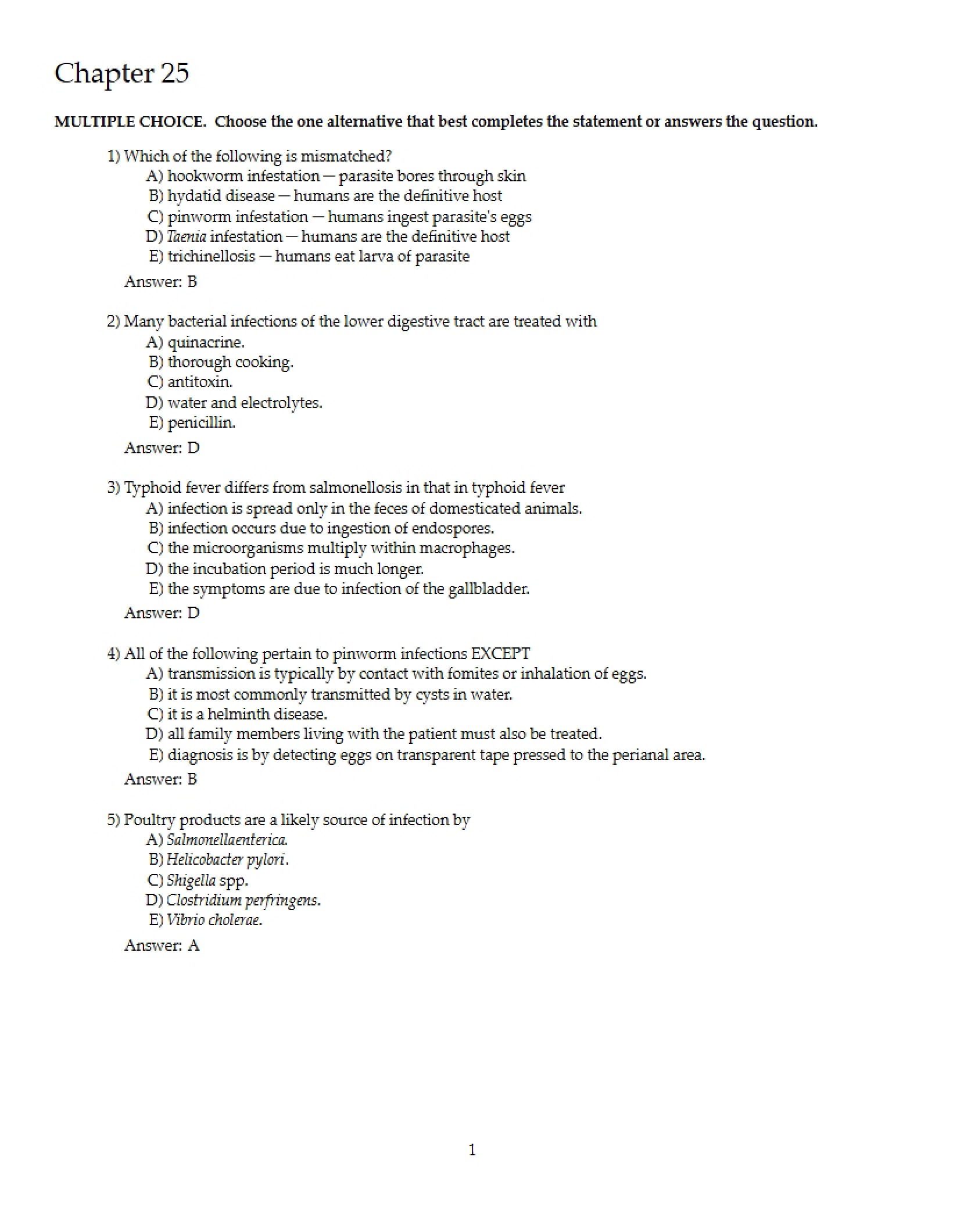 Microbio Ch. 25