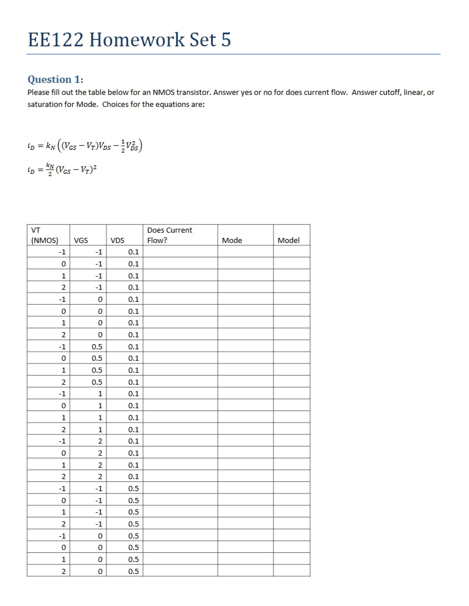 Fifth Homework Compilation
