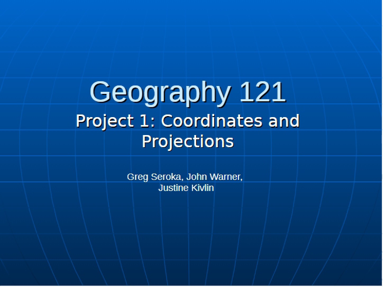 Projections and Coordinates