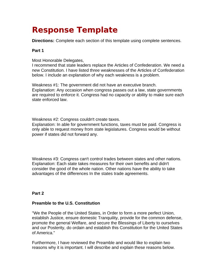 CIVICS04 Response Template