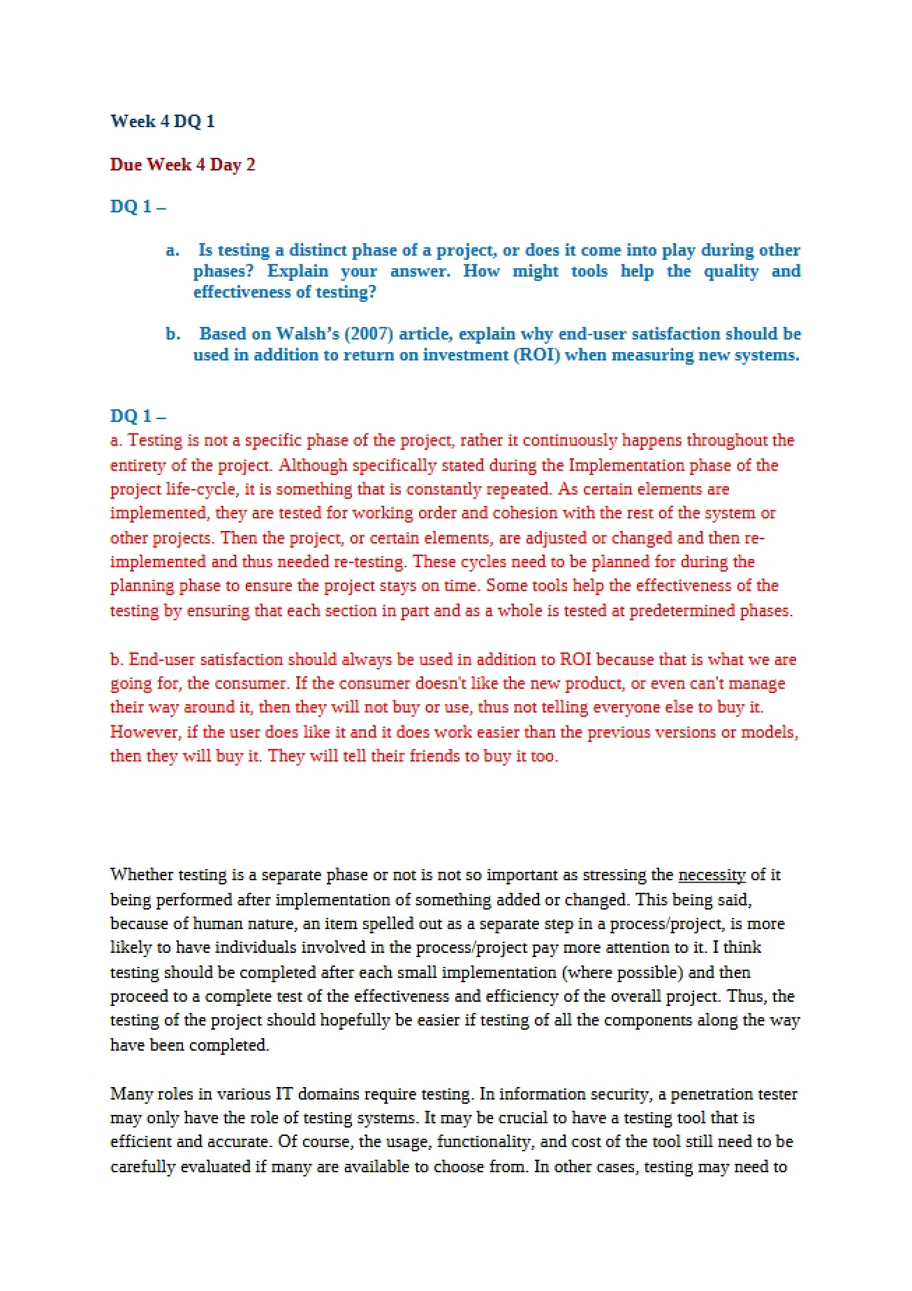 Business Systems Development Assignment