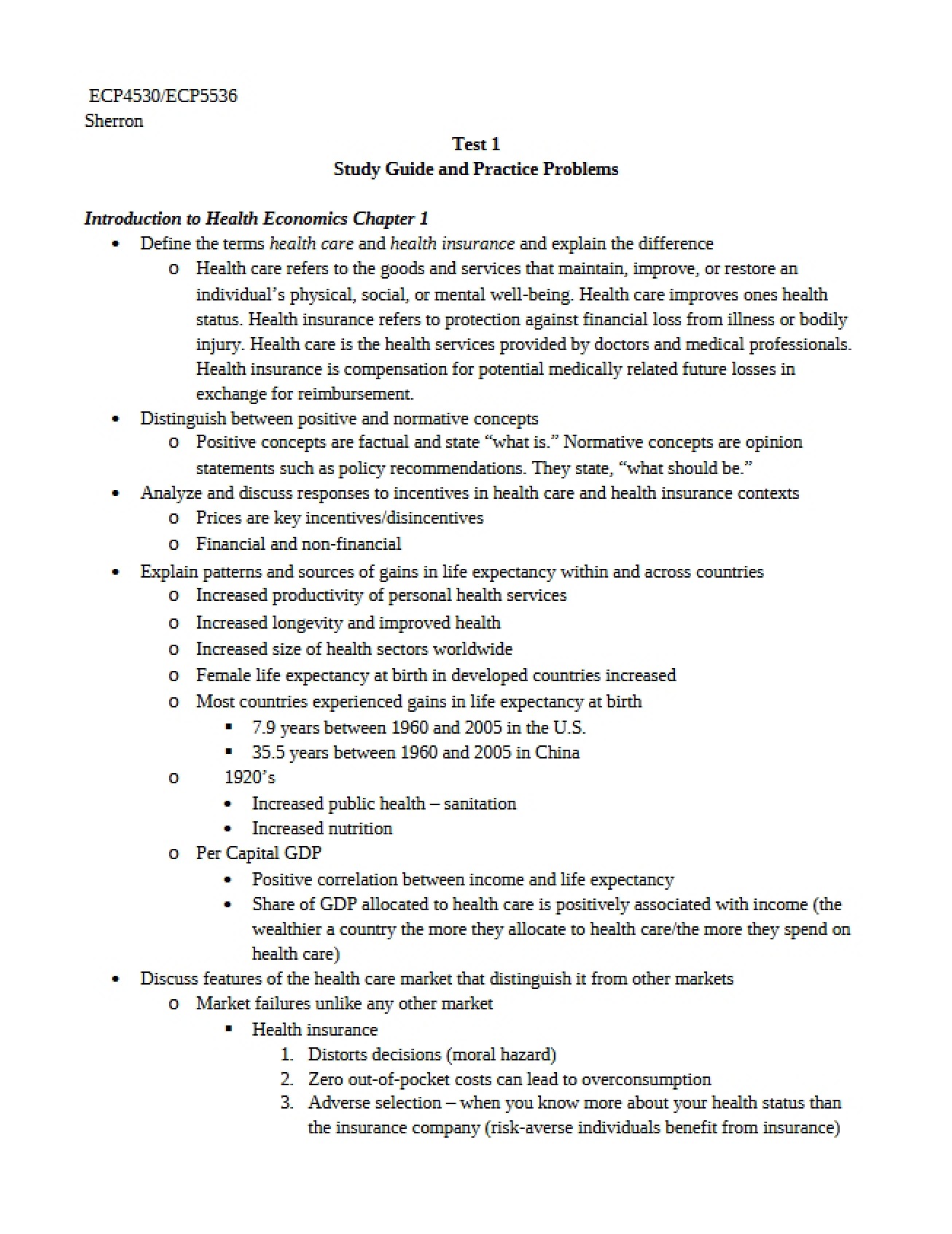 Introductory Overview of Health Economics