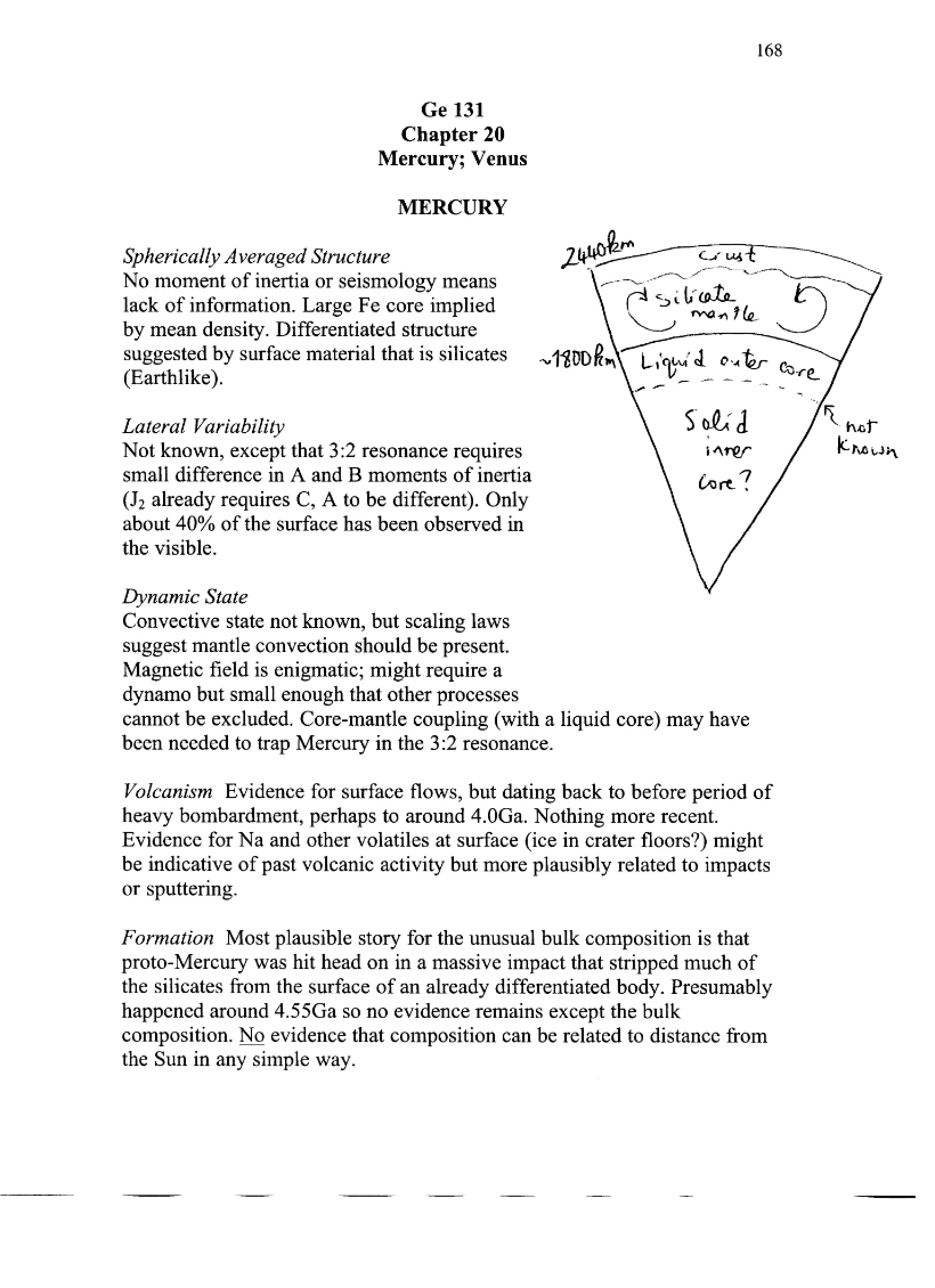Notes on Planet Evolution