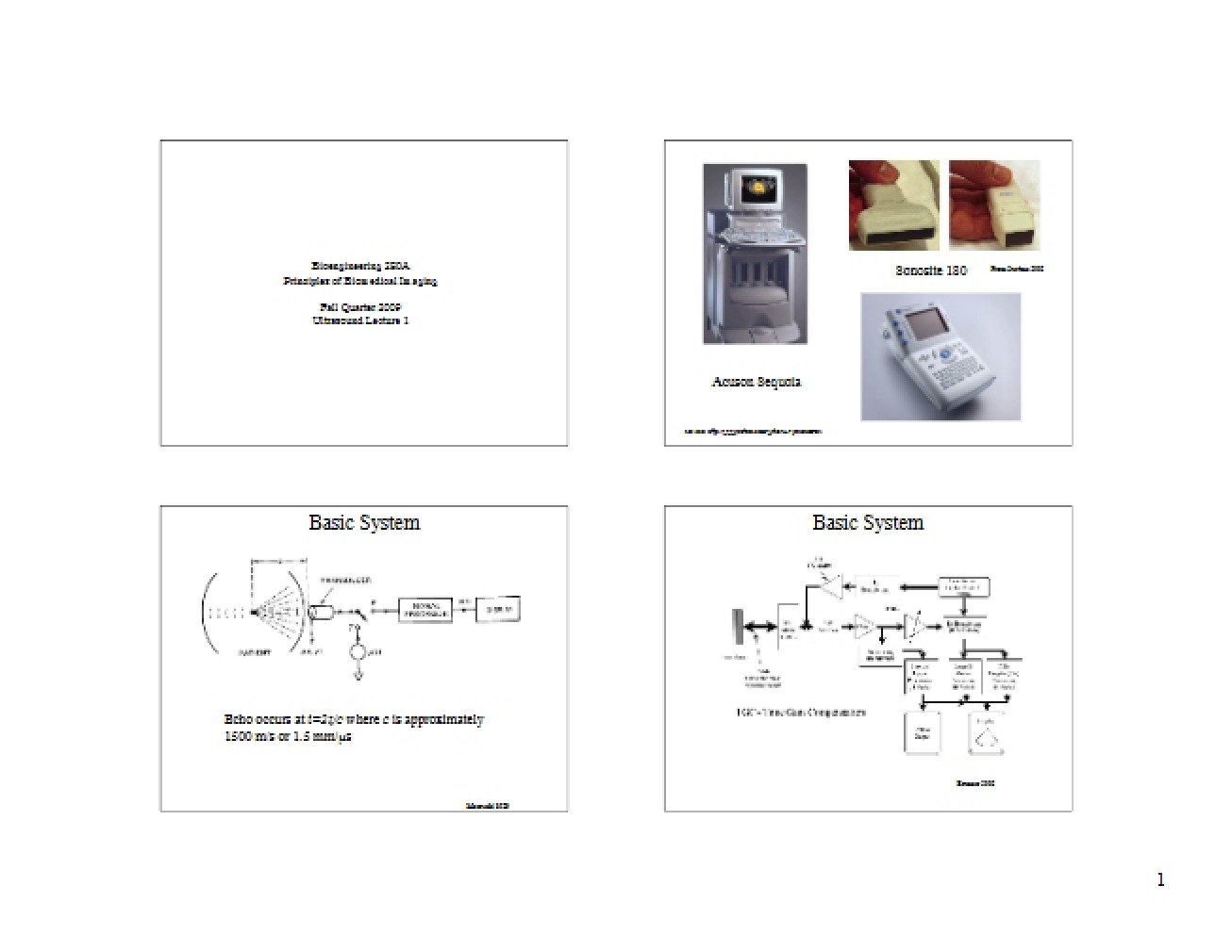 Initial Presentation on Ultrasound Technology