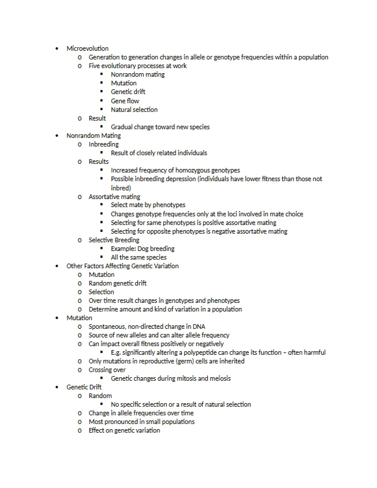 Populations and Evolutionary Change (Ch 19)
