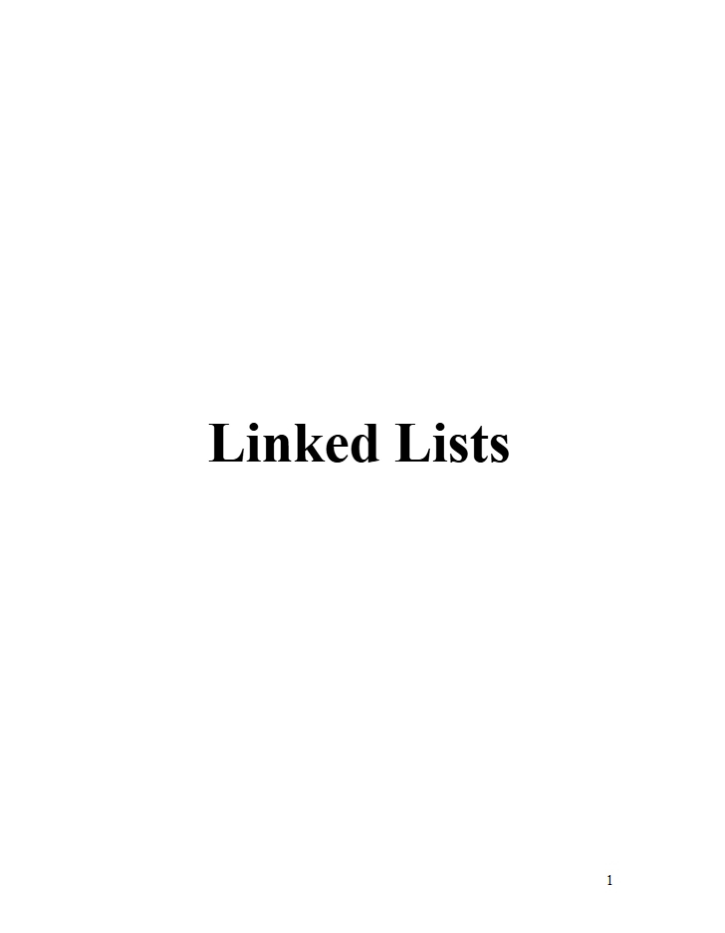 Lists (Linked)