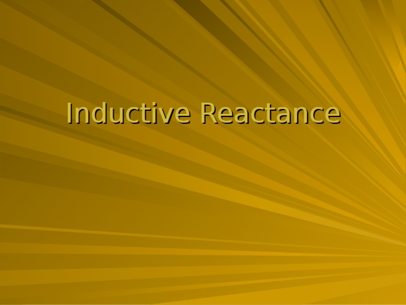 Reactance Inductive