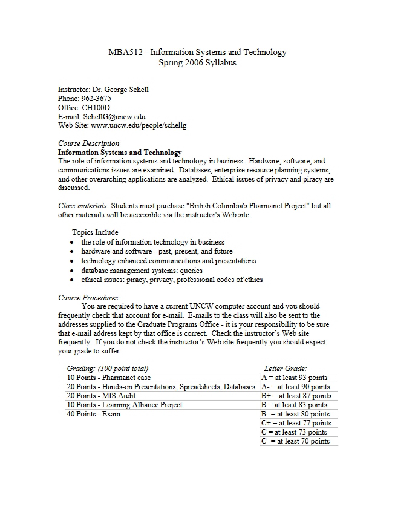 Technology and Information Systems