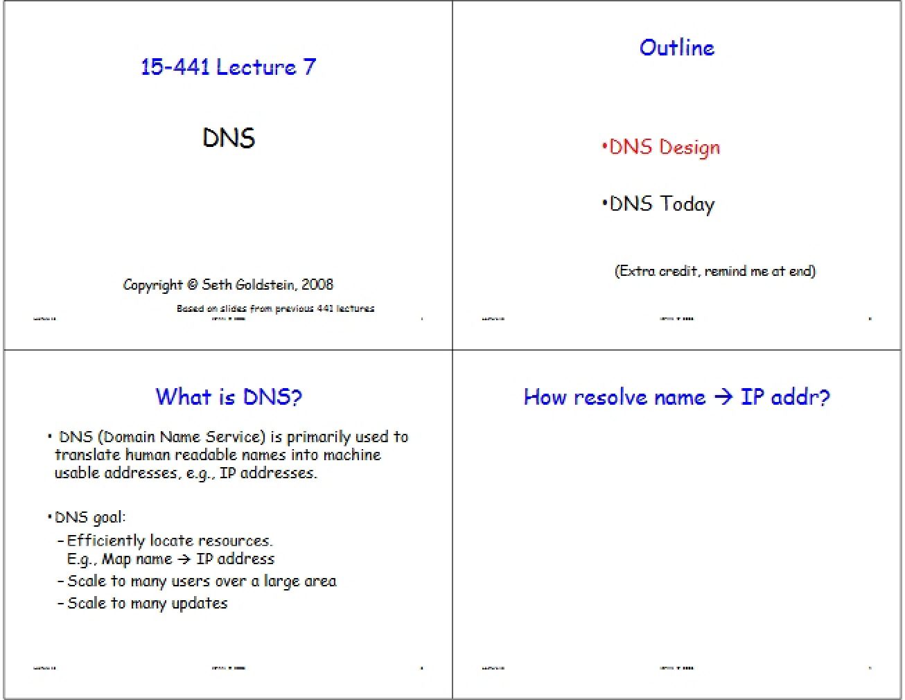 Networking Lecture Segment Nov 24 - 19