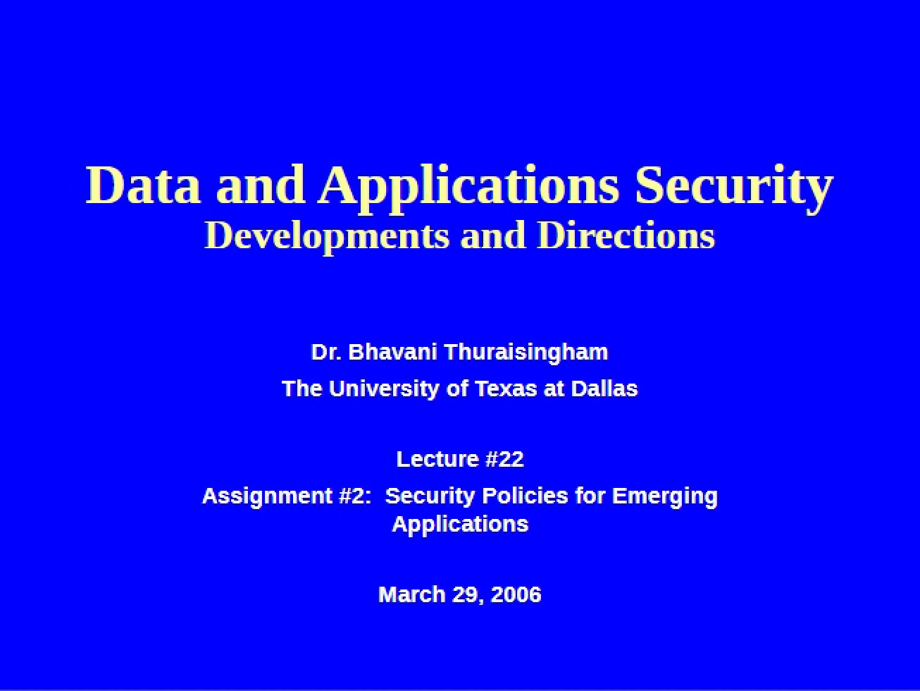Data Security Assignment Two